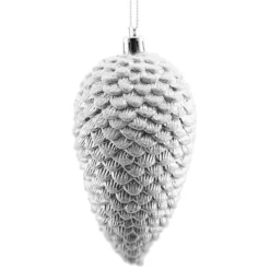 PINE CONE 120MM MATT SILVER