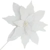 POINSETTIA STEM WHITE 18″ HEAD VELVET W/ 20″ STEM