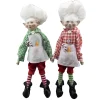 POSABLE ELF 14″ BOY RED/ GREE BAKER OUTFIT 2 ASST.