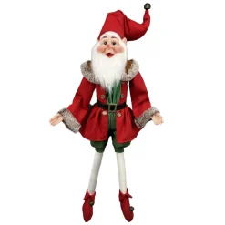 POSABLE ELF 36″ RED/GREEN/BROWN