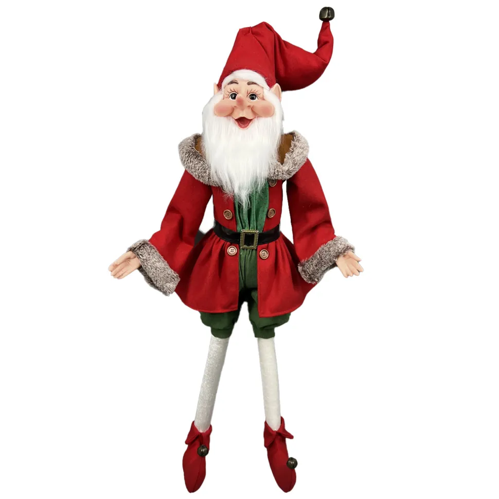 POSABLE ELF 36″ RED/GREEN/BROWN