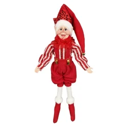 POSABLE ELF 18″ RED/WHITE