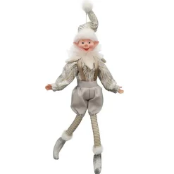 POSABLE ELF BOY 18″ CHAMPAGNE/SILVER
