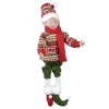 POSABLE ELF BOY 18″ RED/WHITE/GREEN SWEATER