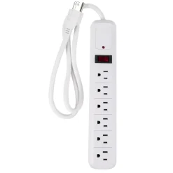 POWER BAR 6-OUTLET W/ SURGE ABS