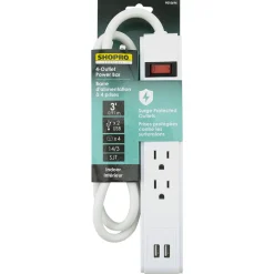 POWER BAR 4-OUTLET W/ 2USBS