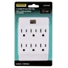 POWER WALL TAP 6-OUTLET WHITE