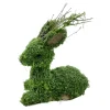 REINDEER FAUX MOSS SITTING 15″x13″ MOSS GREEN