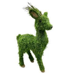 REINDEER FAUX MOSS STANDING 13″x25.5″ MOSS GREEN