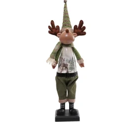 REINDEER STANDING 27″ MUSICAL & LIGHTING SCENE (3AA B/O-NOT INCLUDED)