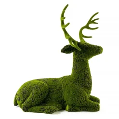REINDEER STANDING 30.5″x34.5″ MOSS GREEN