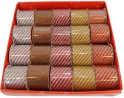 RIBBON DISPLAY 2.5″ X 3 YDS GLITTER 5/S