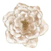 ROSE HEAD CHAMPAGNE 8.5″ VELVET W/ GLITTER & CLIP
