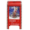 SANTA MAILBOX WITH SKYWHEEL & TRAIN SNOWING SCENE 17″