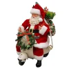SANTA SITTING 9″ RIDING VESPA 9RED/GREEN/GOLD
