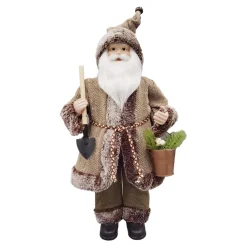 SANTA STANDING 18″ GARDENER BROWN