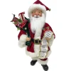 SANTA STANDING 18″ HOLDING GIFT LIST RED