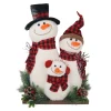 SNOWMAN IN PLAIN/FAMILY 19″ H RED/BLACK
