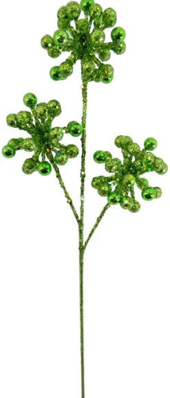 SPRAY BALL BURST 19.5″ X 3″ CHARTREUSE GLITTER
