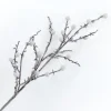 SPRAY BERRIES ON TWIGS 35.5″ NATURAL W/ WHITE BERRIES AND SNOW
