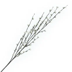 SPRAY BERRIES ON TWIGS 50″ WHITE BERRY