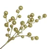 SPRAY BERRY 15″ GOLD GLITTER