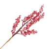 SPRAY BERRY 18″ RED CLUSTER W/ FROSTING