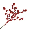 SPRAY BERRY 15″ RED GLITTER
