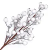 SPRAY BERRY 28″ WHITE FROSTED