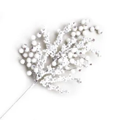 SPRAY BERRY 24″ WHITE MIXED BERRY W/ GLTR