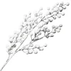 SPRAY BERRY 31” WHITE W/ FROSTING