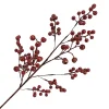 SPRAY BERRY CLUSTER 27.5″ RED/GOLD GLITTER