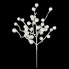 SPRAY BERRY LARGE 16″ WHITE GLITTER