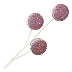SPRAY CANDY 25″ MACAROONS PURPLE /MULTI COLOR SPRINKLES