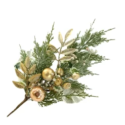 SPRAY CEDAR 19″ DECORATED W/ COPPER BALLS