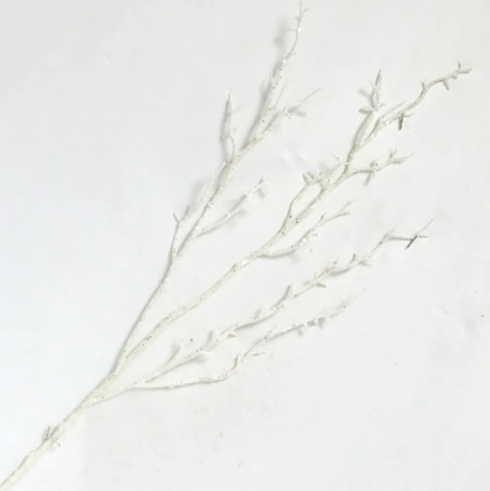 SPRAY CORAL 28.5″ WHITE GLITTER