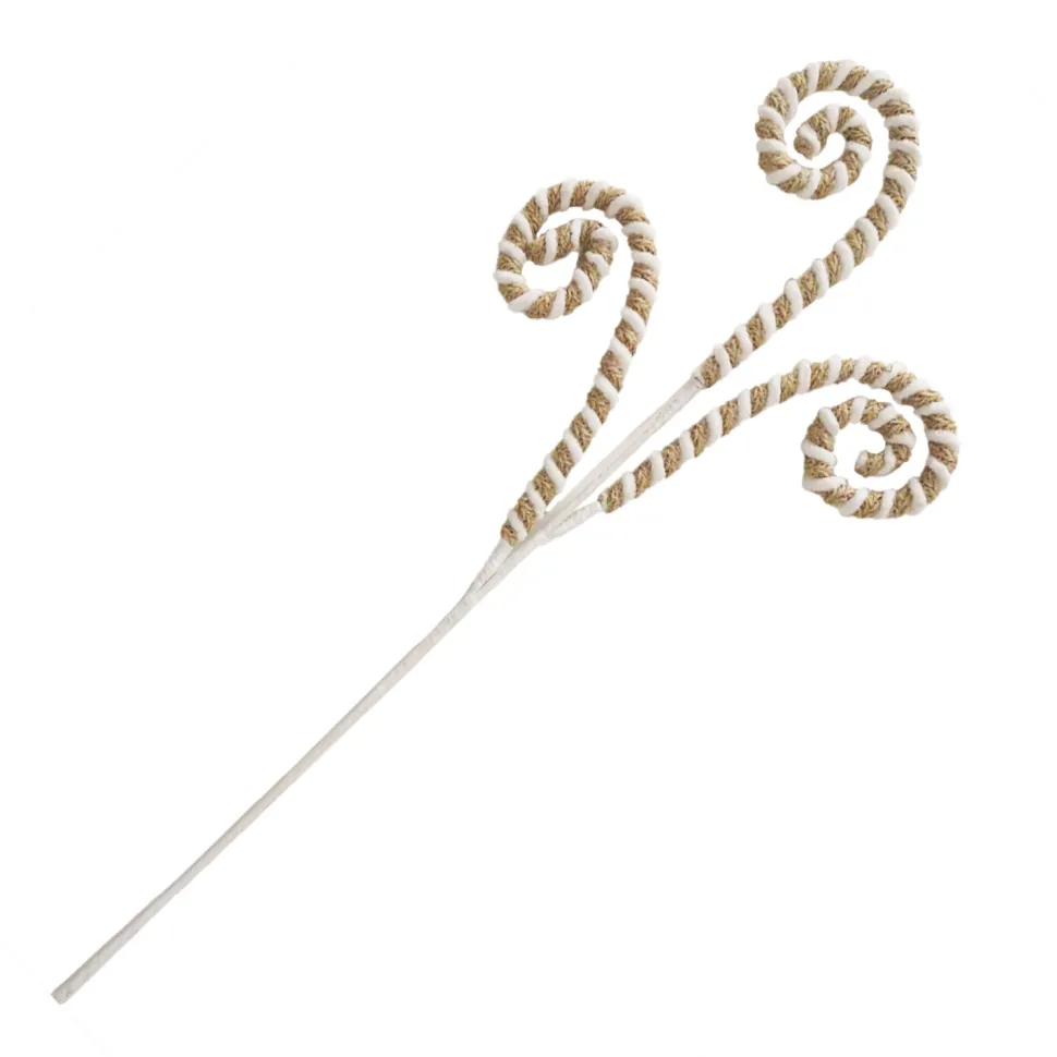 SPRAY CURLS 30″ NATURAL/WHITE ROPE | FABRIC