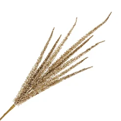 SPRAY FERN LEAVES 29.5″ CHAMPAGNE GLITTER