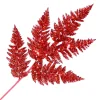 SPRAY FERN LEAVES 24″ RED GLITTER