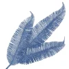 SPRAY FERN LEAVES 23.5″ STEEL BLUE GLITTER