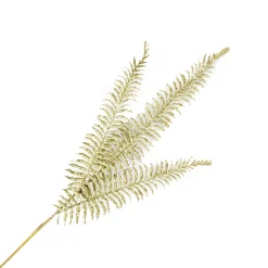 SPRAY FERN LEAVES 29.5″ X3 GOLD GLITTER
