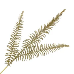 SPRAY FERN LEAVES 29.5″ X 3 LIGHT GOLD GLITTER