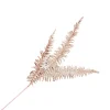 SPRAY FERN LEAVES 29.5″ X3 RED GLITTER