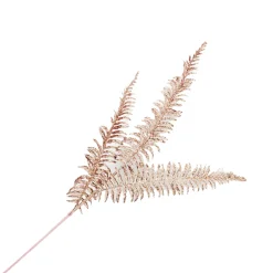 SPRAY FERN LEAVES 29.5″ X3 RED GLITTER