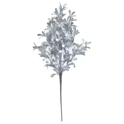 SPRAY FROSTED MISTLETOE 28″ W/ WHITE BERRY