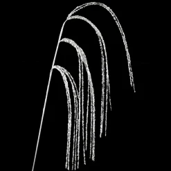 SPRAY GRASS HANGING 24″ SILVER GLITTER