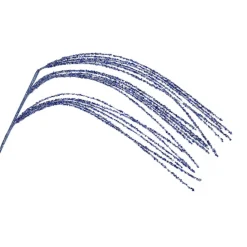 SPRAY GRASS HANGING 43.5″ STEEL BLUE GLITTER