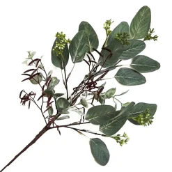 SPRAY GRN LEAVES 15.5″ EUCALYPTUS W/ MIXED GREENERY