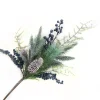 SPRAY GRN PINE 18″ BLUE BERRIES, GREENEY & CONES