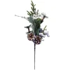 SPRAY GRN PINE 16″ WHITE BERRY MIXED PINE W/ PINE & CONE